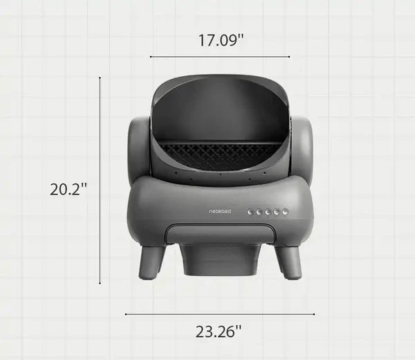 Open-Top Self Cleaning Cat Litter Box